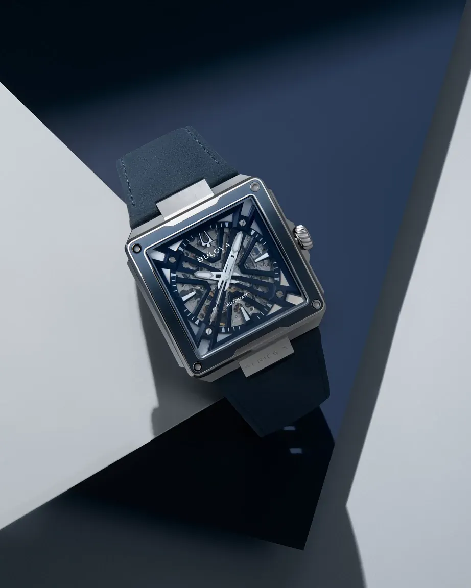 Blue Dial Leather Strap Series X 98A342 | Bulova